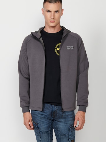KOROSHI Sweatjacke in Grau