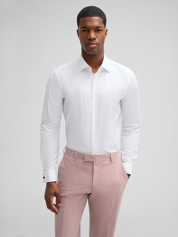STRELLSON Slim fit Overhemd 'Santos' in Wit: voorkant