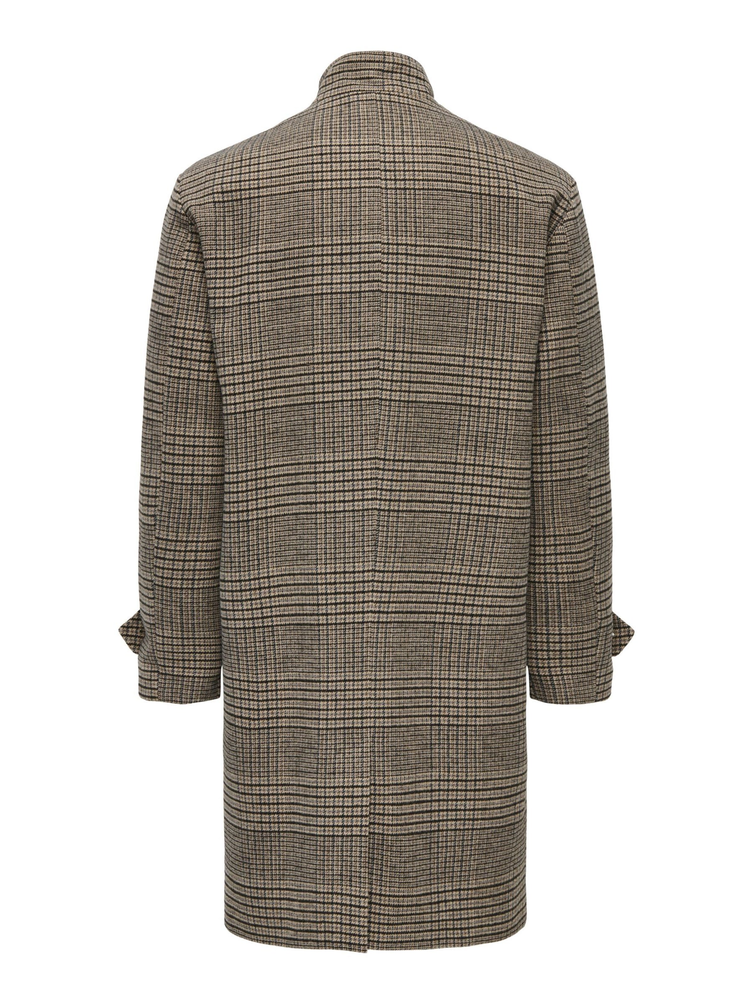 Only & Sons Between-Seasons Coat in Grey