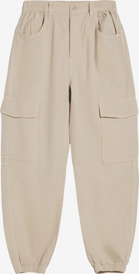 Bershka Pantalon cargo en beige, Vue avec produit