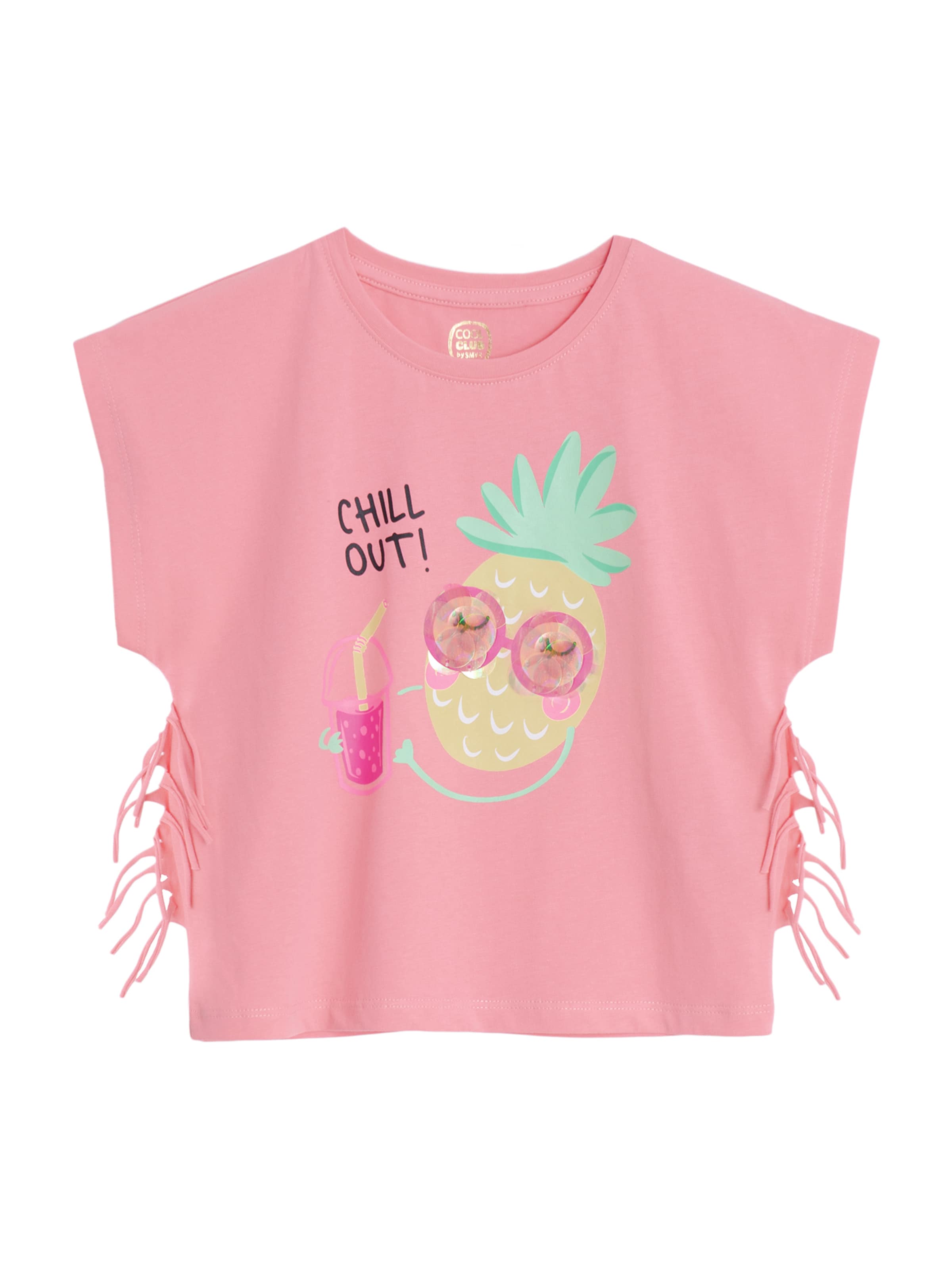 TOM TAILOR Mädchen Top Mit Fransen - Lässiges Basic Top Für Teens