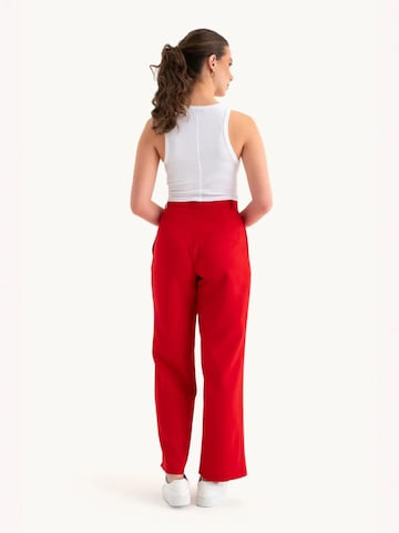 Hiccup Wide leg Trousers in Red