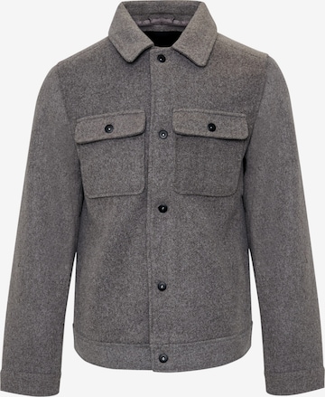 Threadbare Jacke 'Crunch' in Grau: Vorderseite