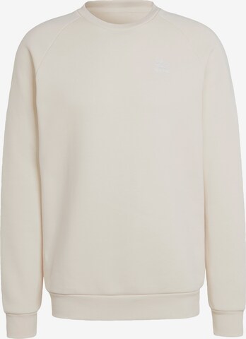 ADIDAS ORIGINALS Sweatshirt 'Trefoil Essentials ' i vit: framsida