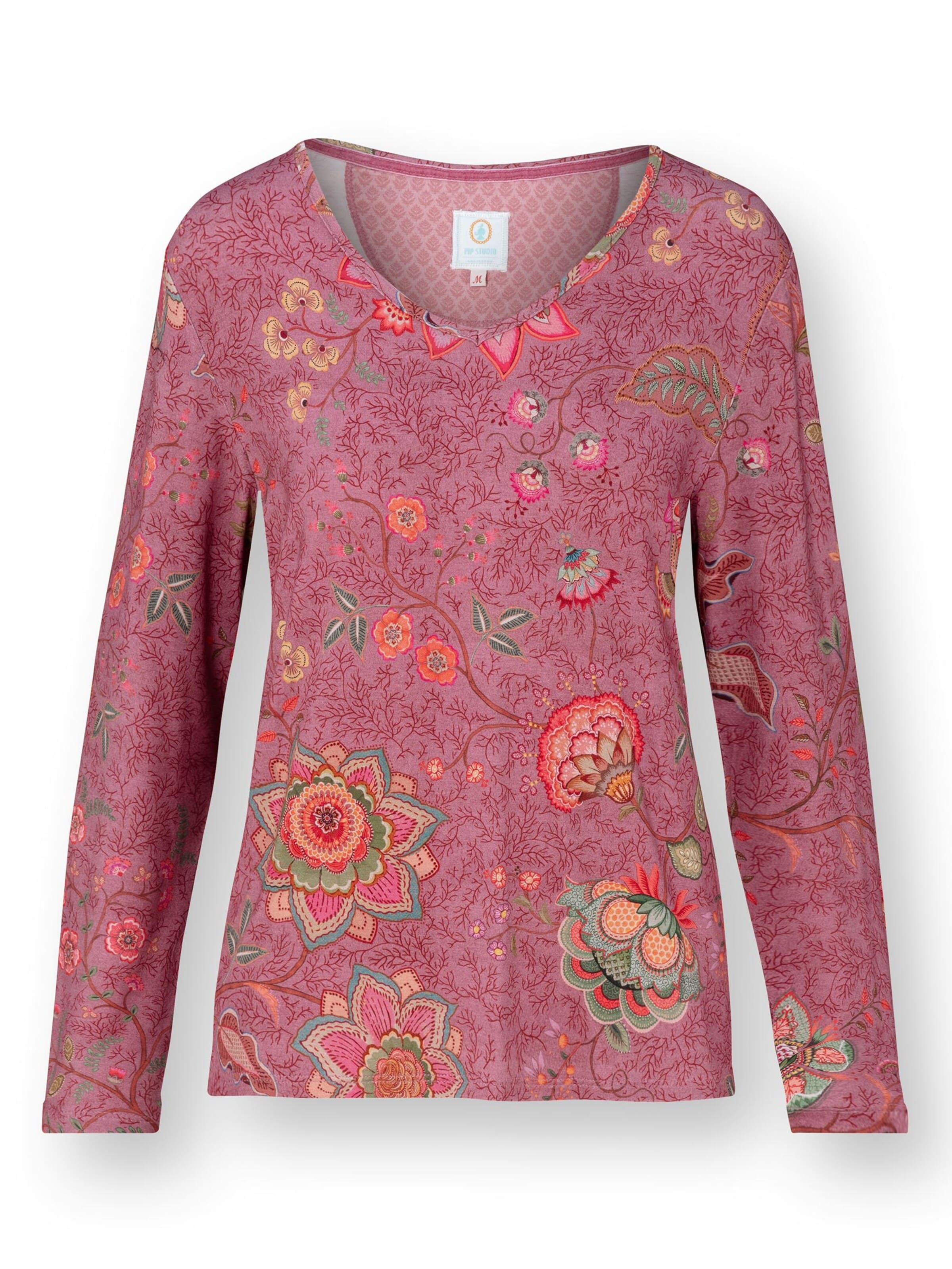 PIP STUDIO Pajama Shirt in Pink: front