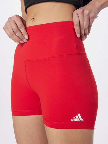 ADIDAS SPORTSWEAR Skinny Sportovní kalhoty – červená