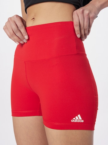 ADIDAS SPORTSWEAR Skinny Športové nohavice - Červená