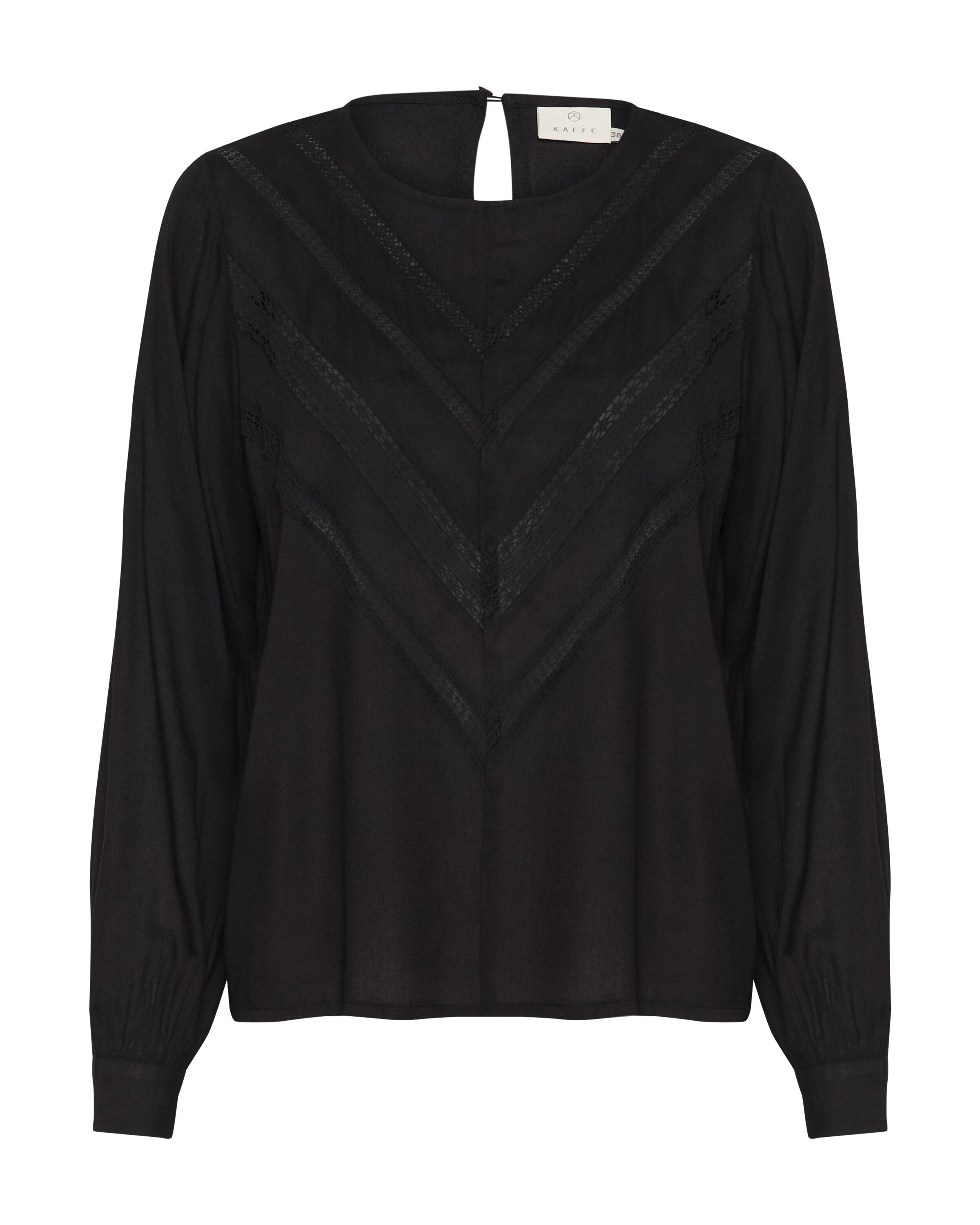 Kaffe Blouse 'Ellie ' in Zwart: voorkant