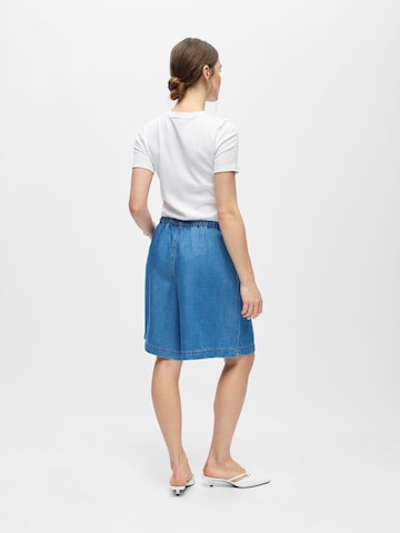 Wide leg Pantaloni di OBJECT in blu
