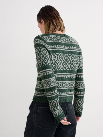 Seasalt Cornwall Gebreid vest 'Castwork' in Groen