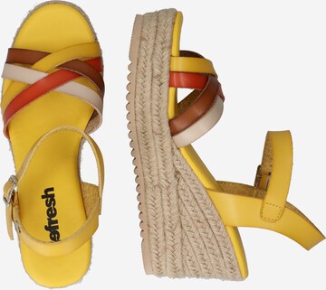 Refresh Sandalen met riem in Geel