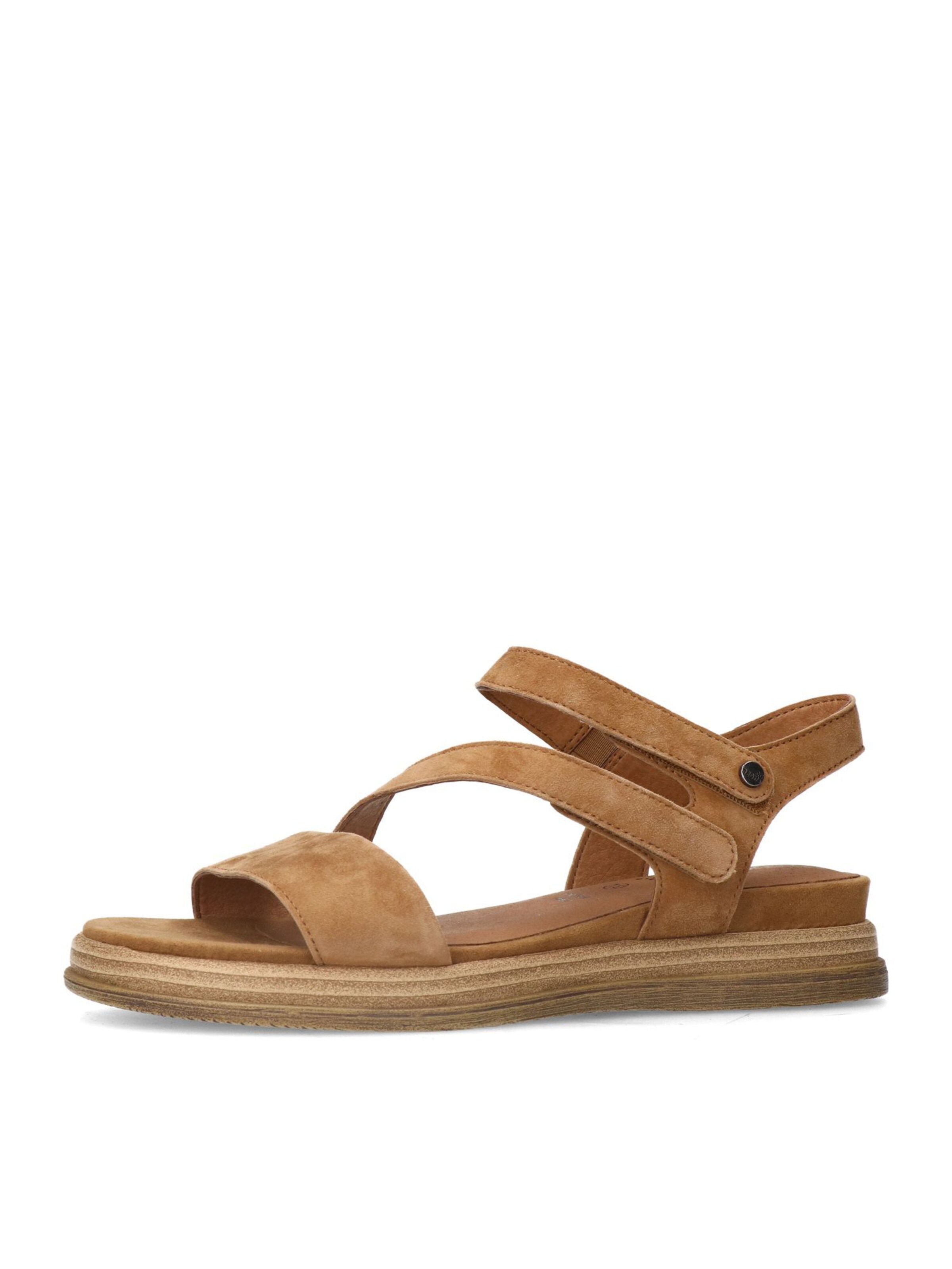 MANFIELD Sandale in Braun: Vorderseite