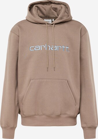 Sweat-shirt Carhartt WIP en marron : devant