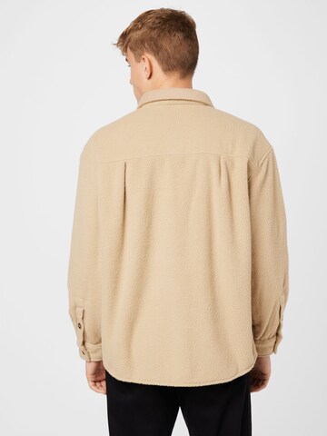 WEEKDAY Comfort Fit Hemd in Beige