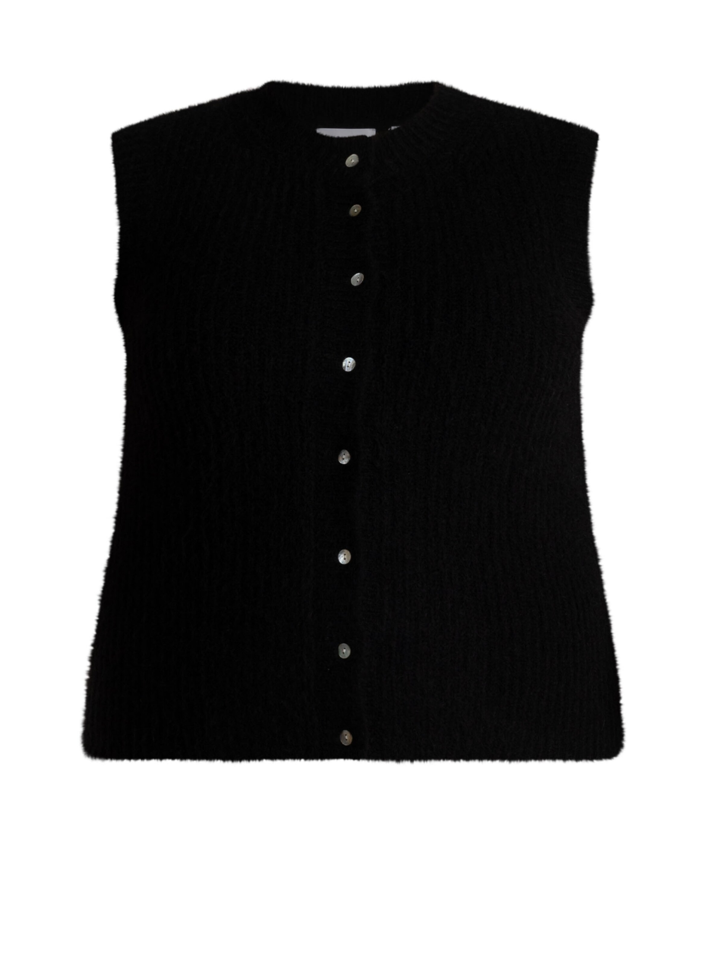 BASE LEVEL CURVY Vest in Black: front