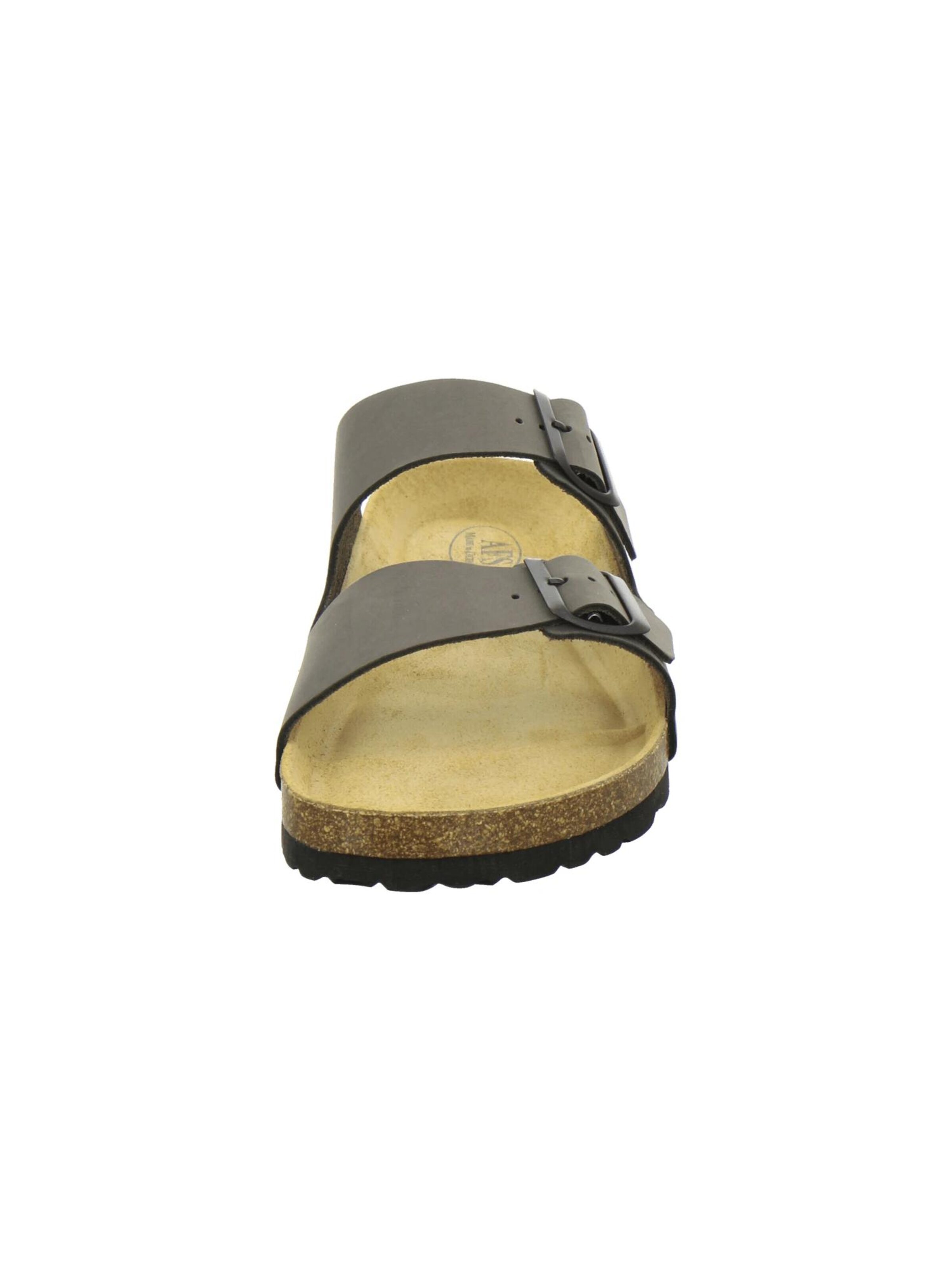 Mule 'Pantoletten Herren Zweischnaller stone Nubukleder' AFS-Schuhe en gris