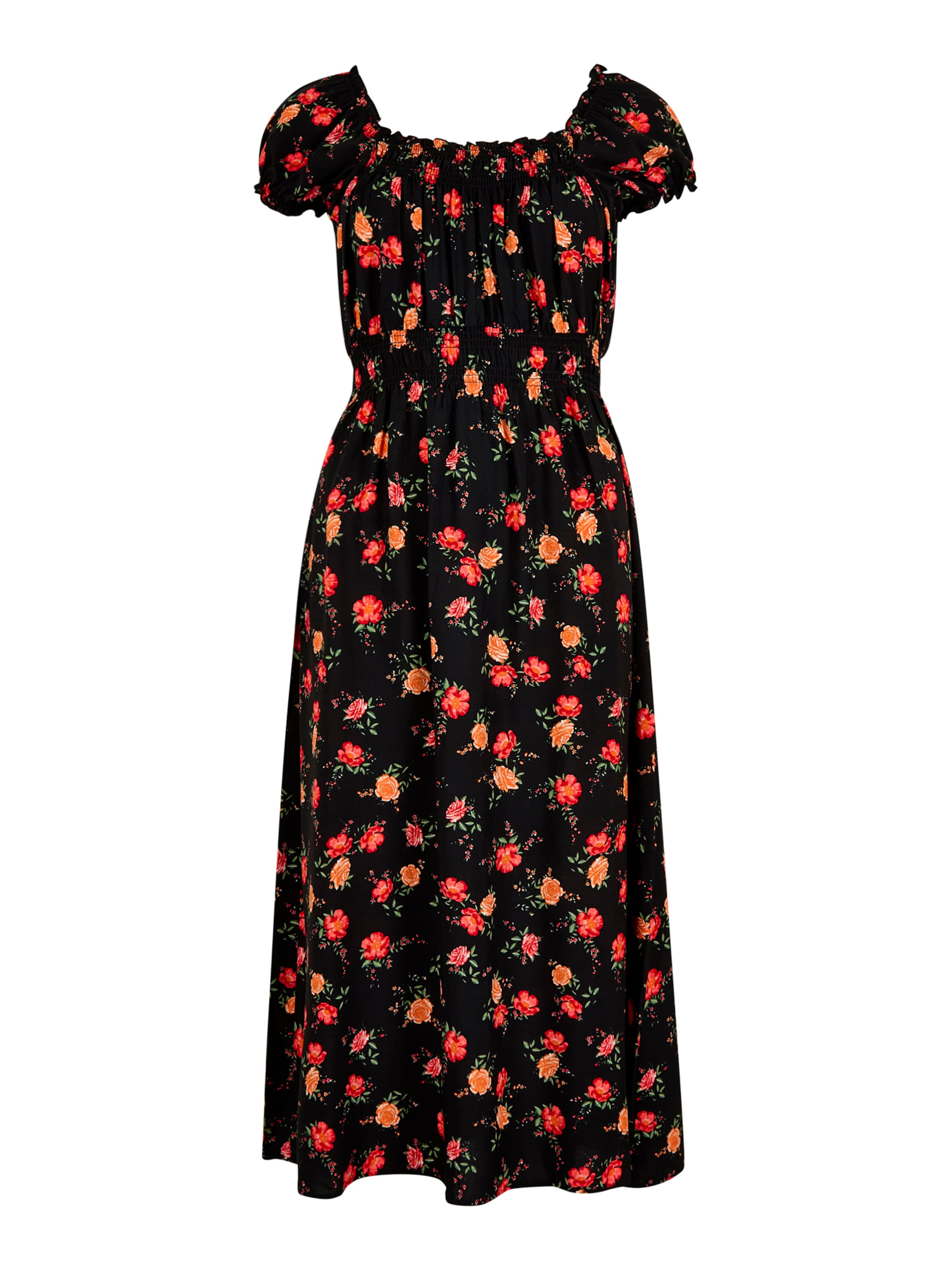 Robe ' ' Apricot en noir : devant