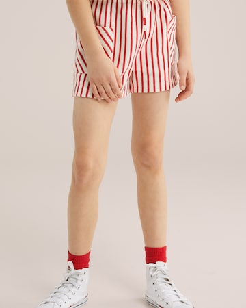 Loosefit Pantaloni di WE Fashion in rosso