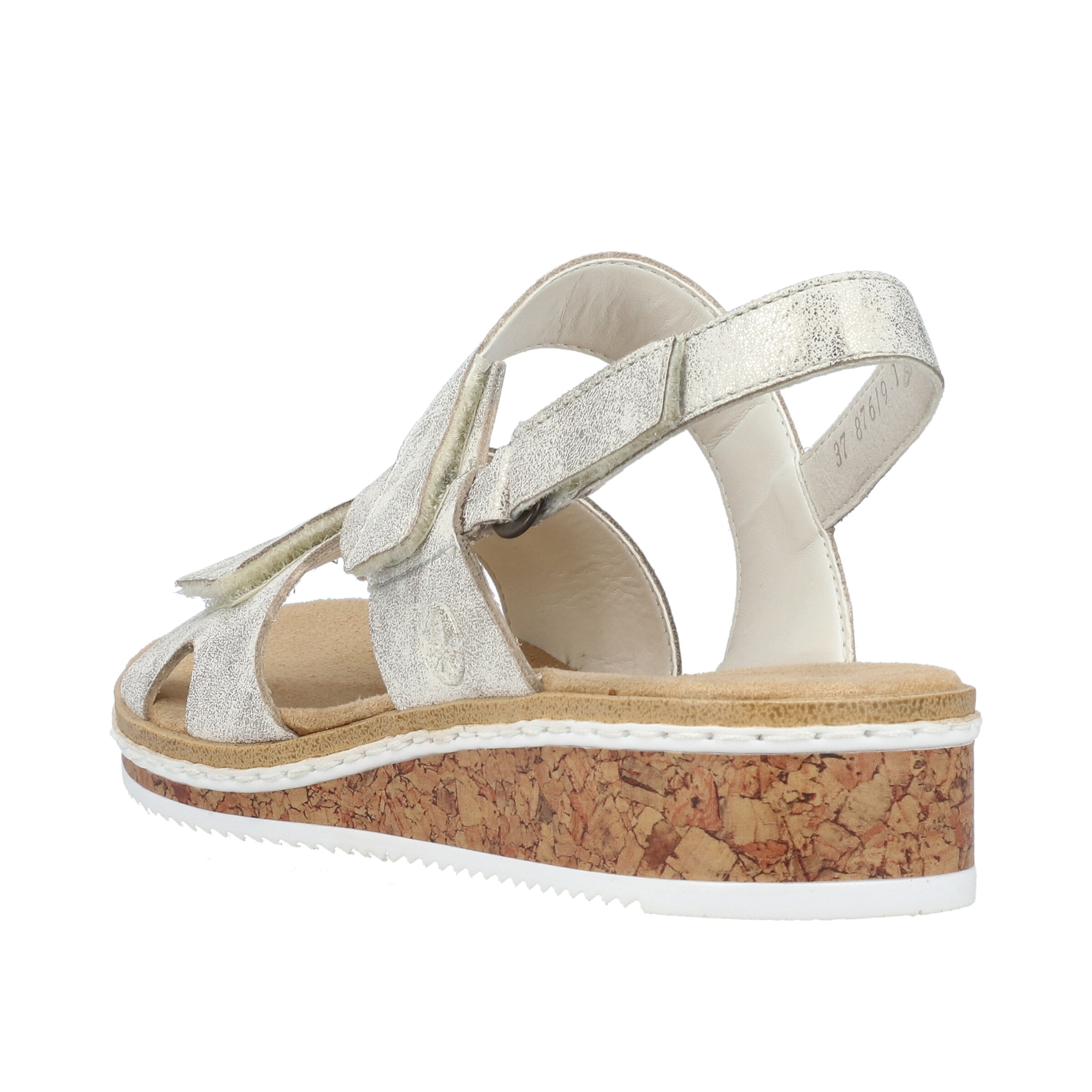 Sandales à lanières Rieker en argent