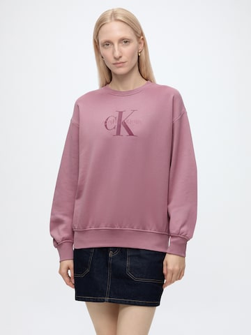 Calvin Klein Jeans Суичър в червено: отпред