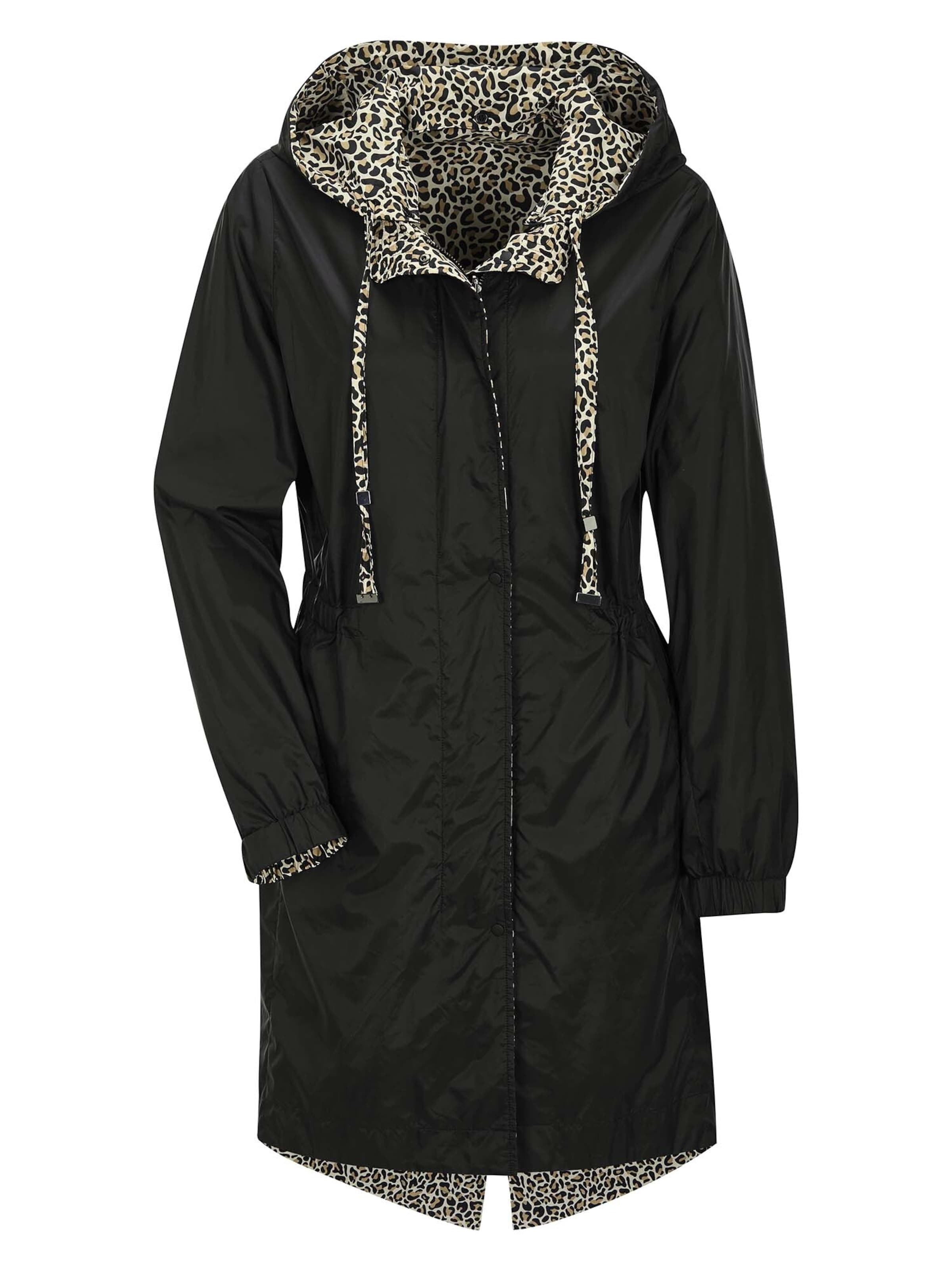 MADELEINE Mantel in Schwarz: Vorderseite
