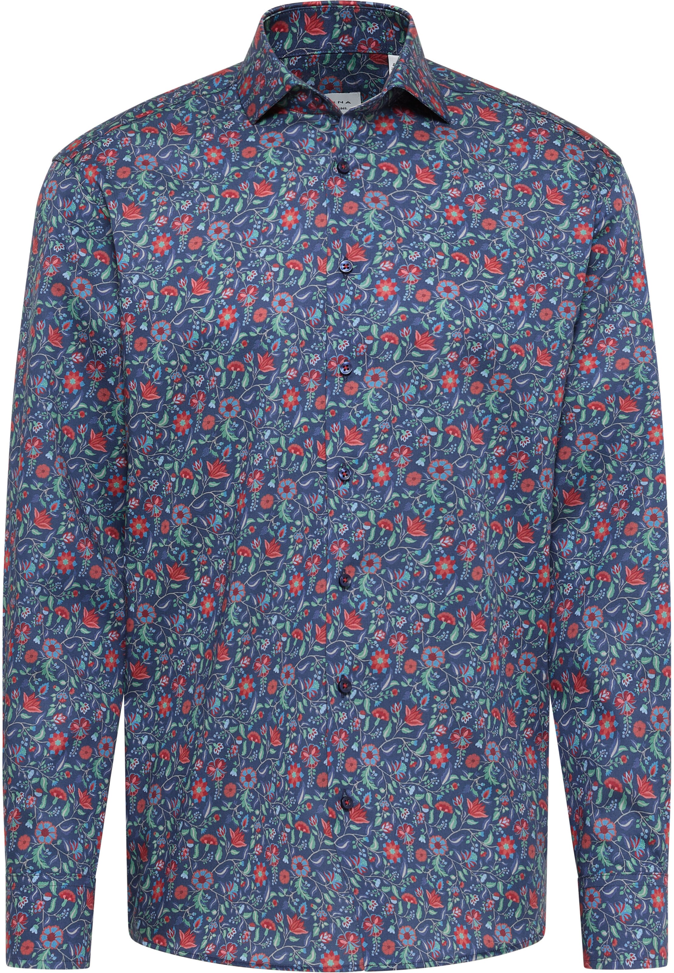 ETERNA Regular fit Button Up Shirt 'Modern fit' in Blue: front