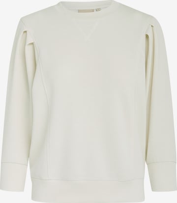 Sweat-shirt 'Laila' Peppercorn en blanc : devant