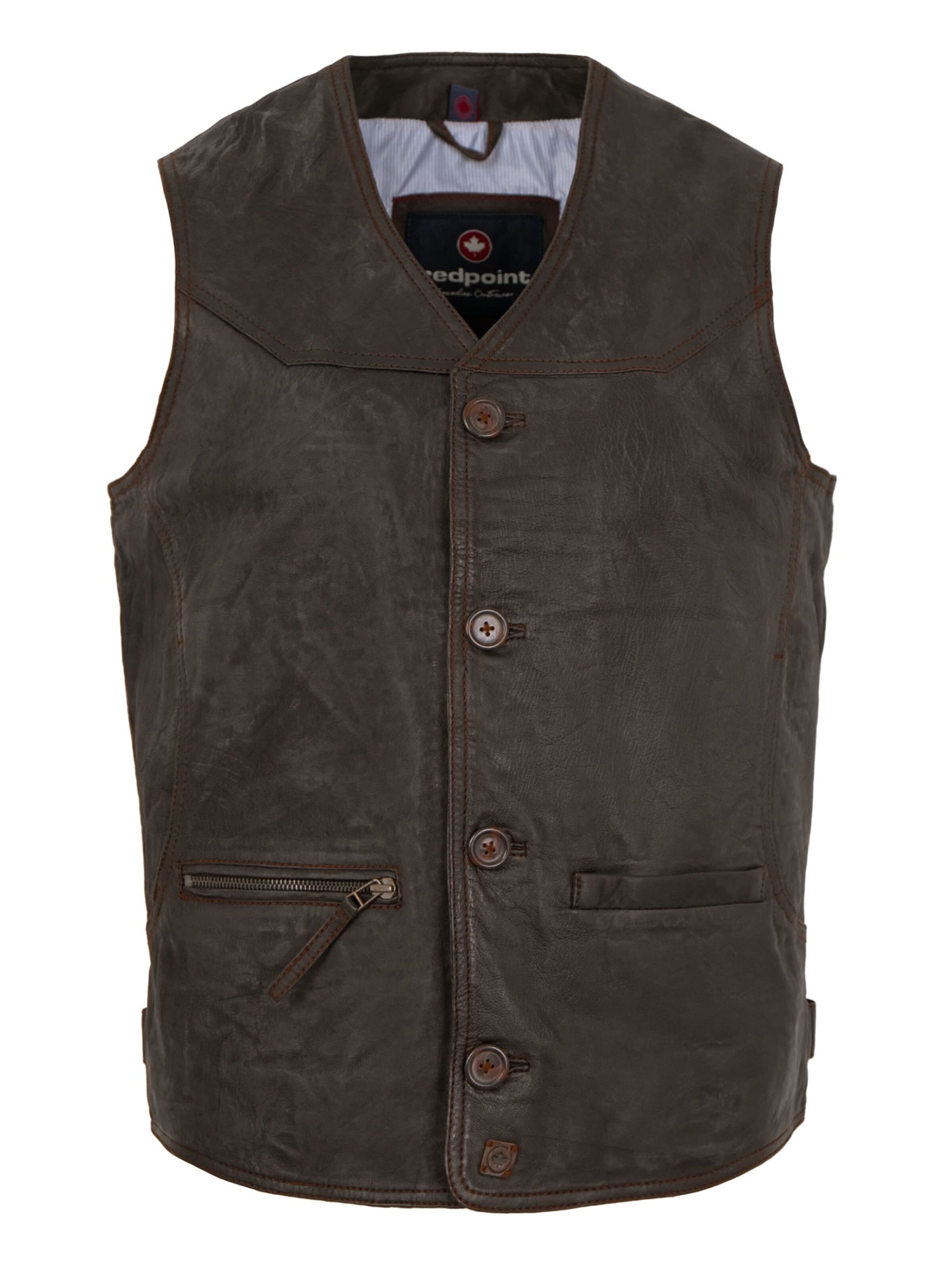Gilet 'Leo' di REDPOINT in marrone: frontale