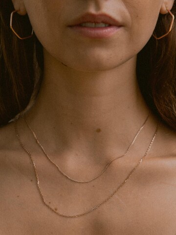 modabilé Earrings 'HEXAGON Dezent' in Gold