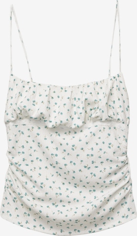 Top de la Pull&Bear pe alb: față