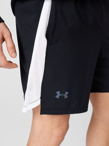 UNDER ARMOUR Regular Workout Pants 'Launch' in Black