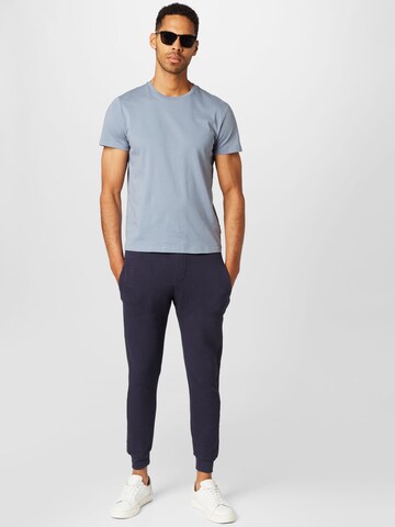 BURTON MENSWEAR LONDON Tapered Trousers 'Ottoman' in Blue