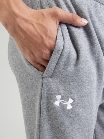 UNDER ARMOUR Tapered Sporthose 'Rival' in Grau