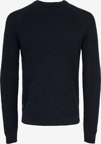Only & Sons Sweater 'Dennis' in Blue