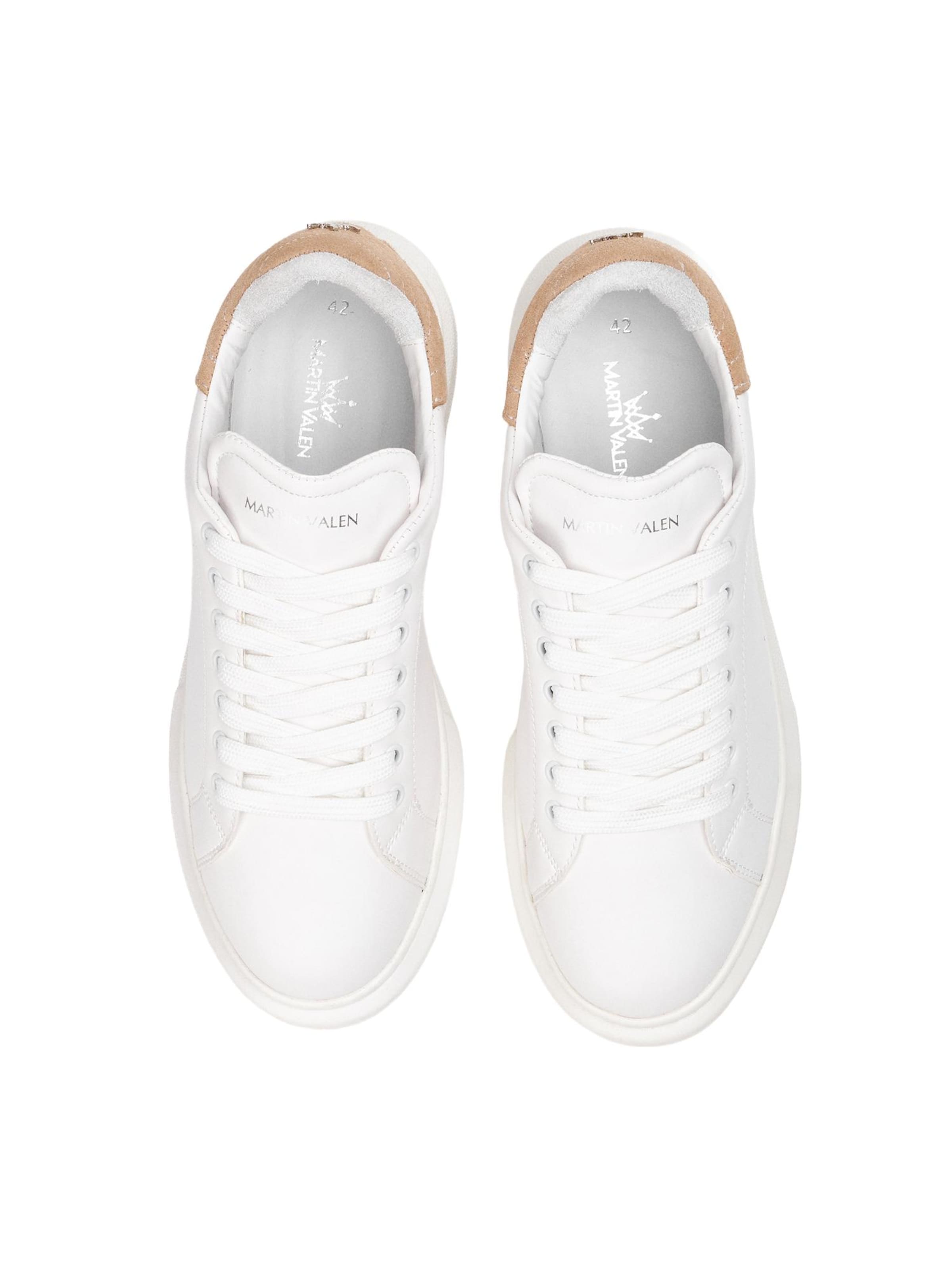 Baskets basses MARTIN VALEN en blanc
