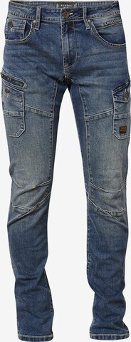 KOROSHI Regular Cargo jeans in Blue: front