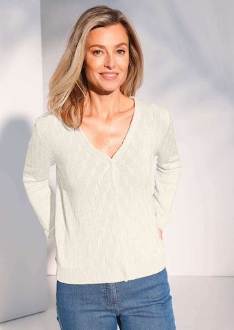 Goldner Strickjacke in Beige