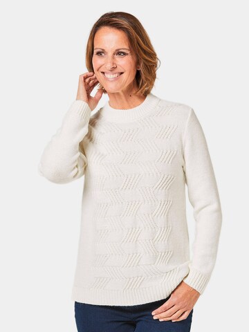 Goldner Pullover in Weiß: predná strana