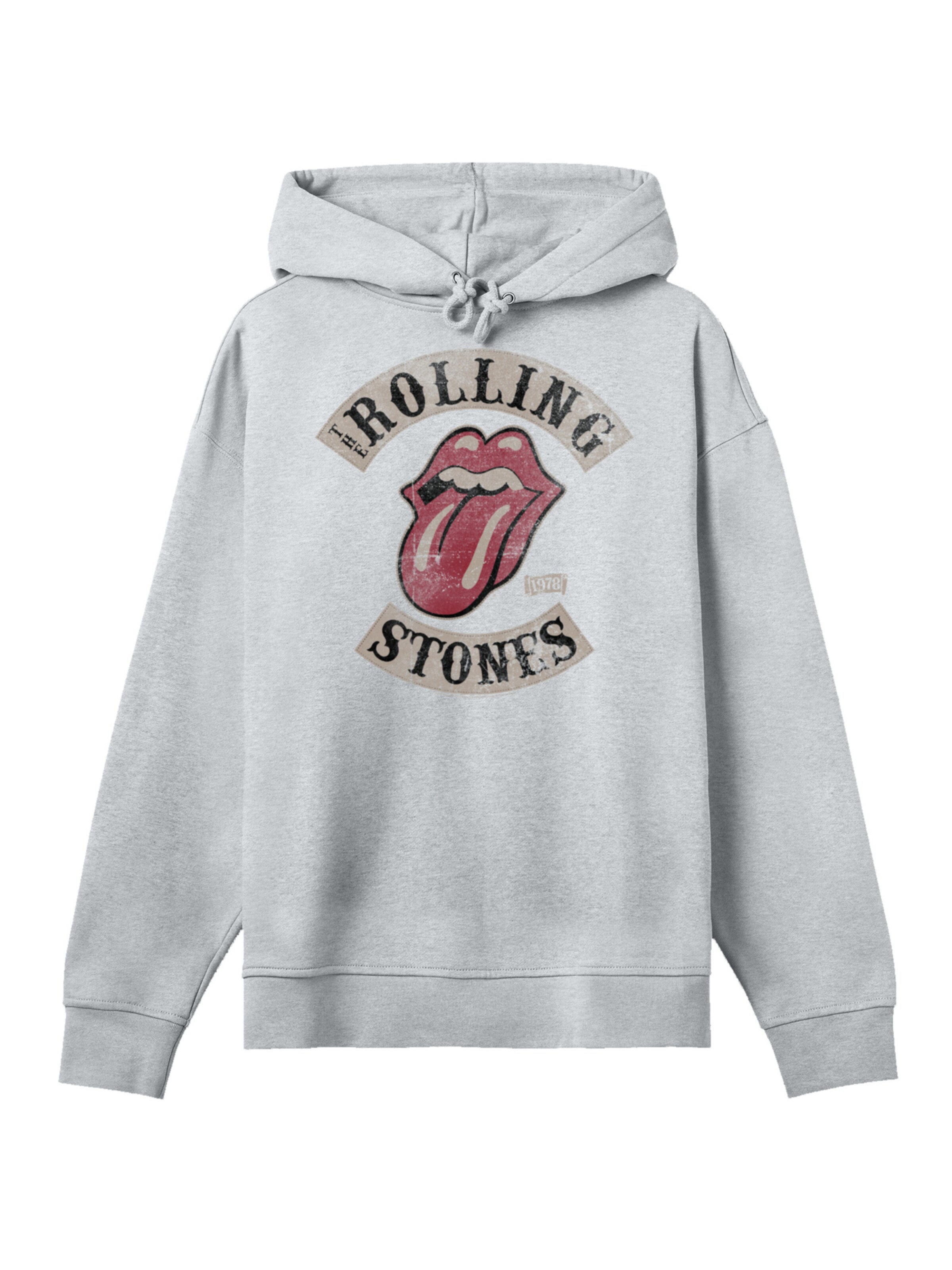 F4NT4STIC Sweatshirt 'The Rolling Stones Tour '78'' in Grau: Vorderseite