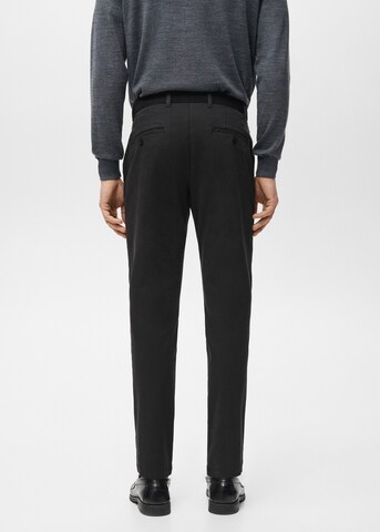 MANGO MAN Slim fit Pants 'Prato' in Black
