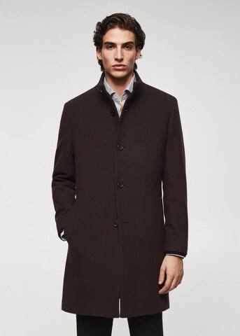 MANGO MAN Between-Seasons Coat in Brown: front