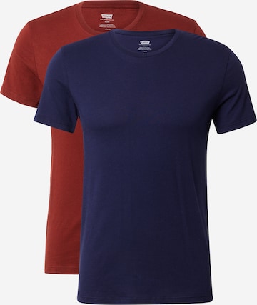 LEVI'S ® Shirt 'Slim 2 Pack Crewneck' in Blauw: voorkant