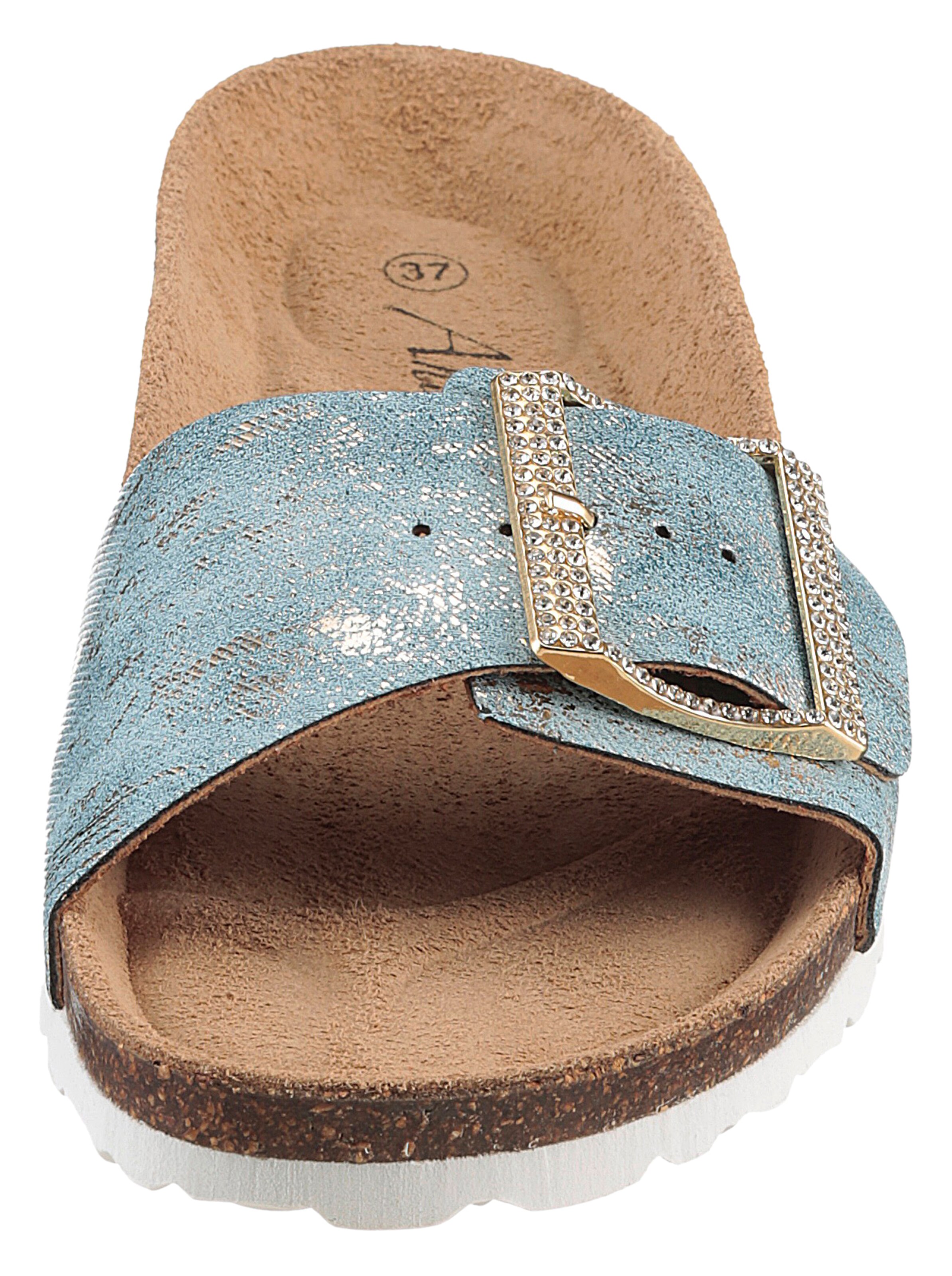 Aniston Mules in Blue