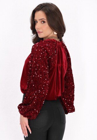 faina Blouse in Rood