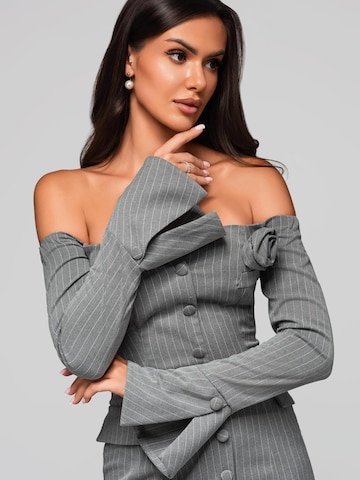 Ombre Cocktail Dress in Grey