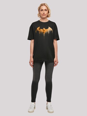 F4NT4STIC Shirt 'DC Comics Batman Arkham Knight Halloween Moon Logo Fill' in Black