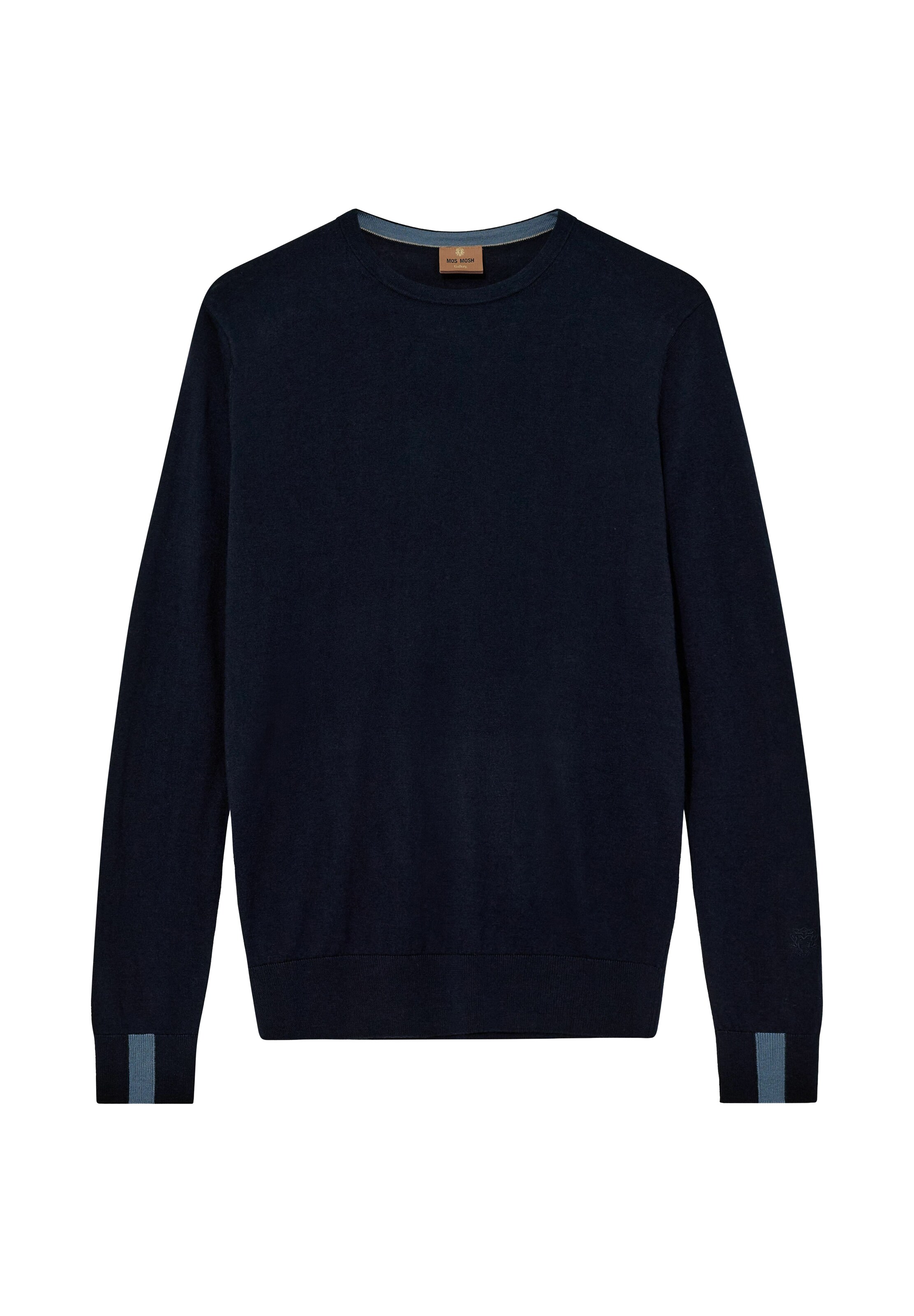 MOS MOSH Pullover 'MMGAdam' in Blau: Vorderseite