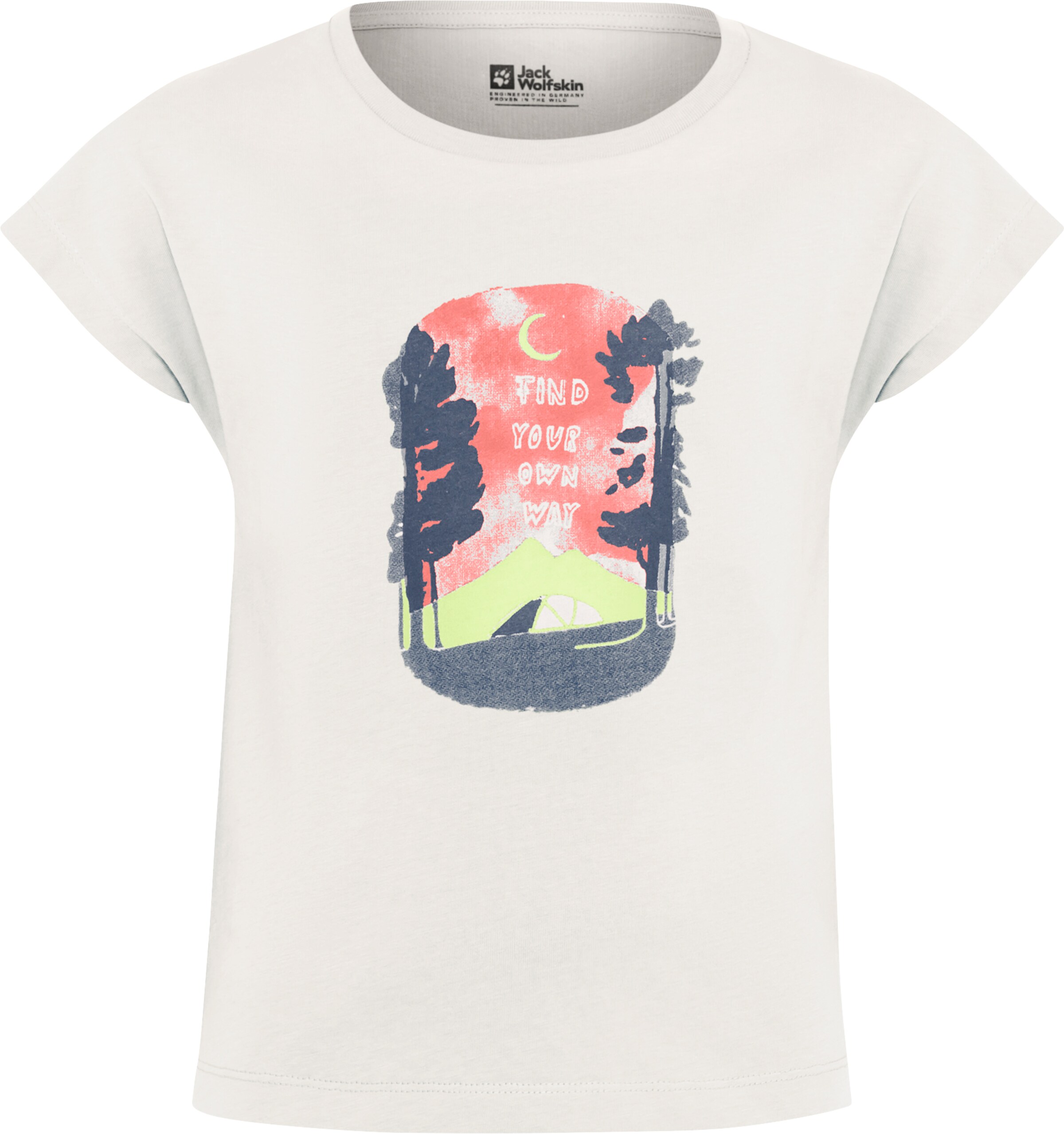 JACK WOLFSKIN T-Shirt in Weiß: Vorderseite