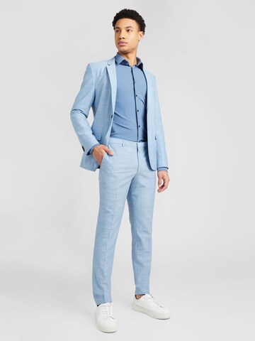 BOSS Slim Fit Hemd 'HANK' in Blau