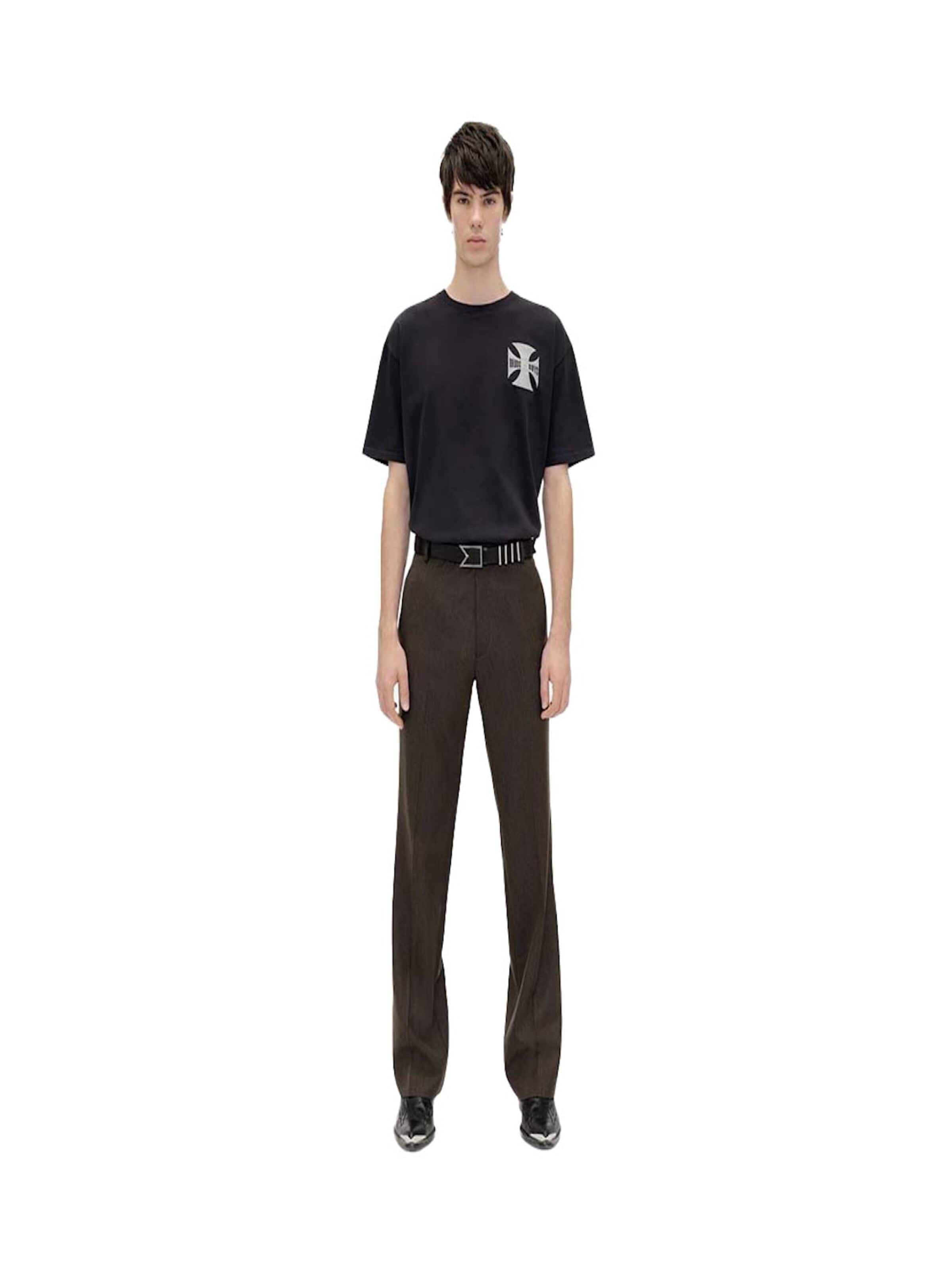 Maglietta di RHUDE in nero: frontale